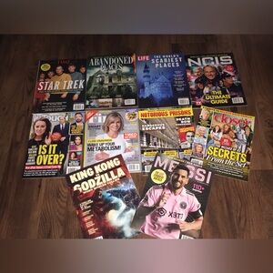 10 BRAND NEW MAGAZINES LOT Lionel Messi Soccer Magazines CELEBRITY more